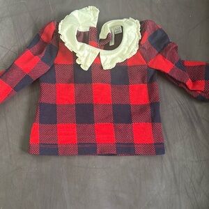 Janie and jack plaid collared shirt